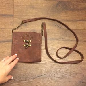 Crossbody leather purse